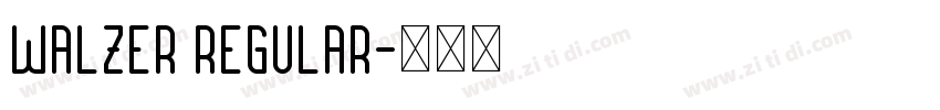 Walzer Regular字体转换